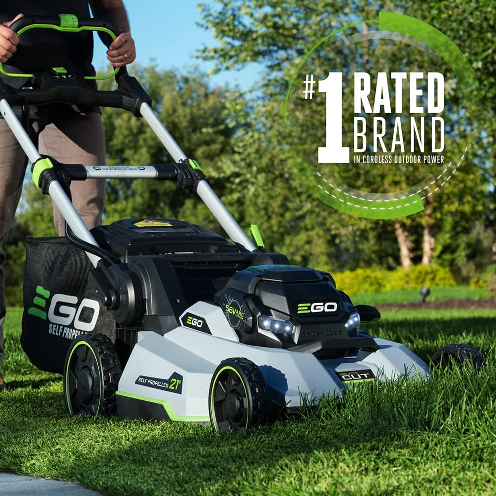 EGO POWER+ LM2135SP 56V Self-Propelled Cordless Lawn Mower, 7.5Ah + 5.0Ah Batteries, Charger Included