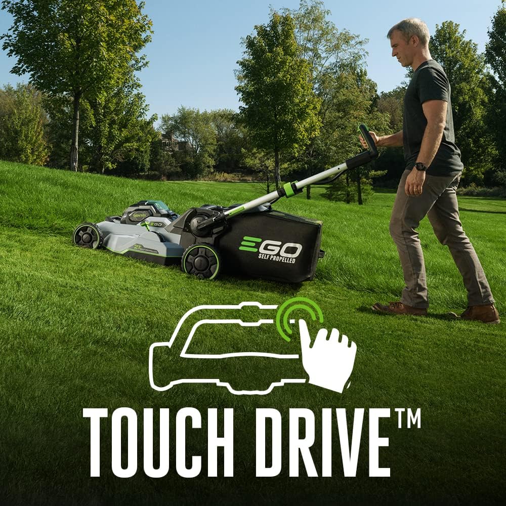 EGO POWER+ LM2135SP 56V Self-Propelled Cordless Lawn Mower, 7.5Ah + 5.0Ah Batteries, Charger Included