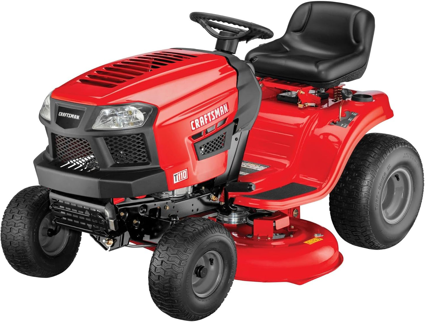CRAFTSMAN 42" Gas Riding Lawn Mower, 17.5 HP Briggs & Stratton Engine, 7-Speed Lawn Tractor