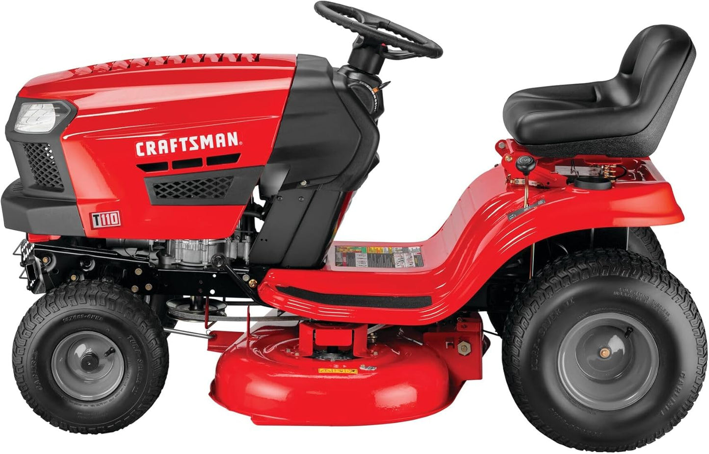 CRAFTSMAN 42" Gas Riding Lawn Mower, 17.5 HP Briggs & Stratton Engine, 7-Speed Lawn Tractor