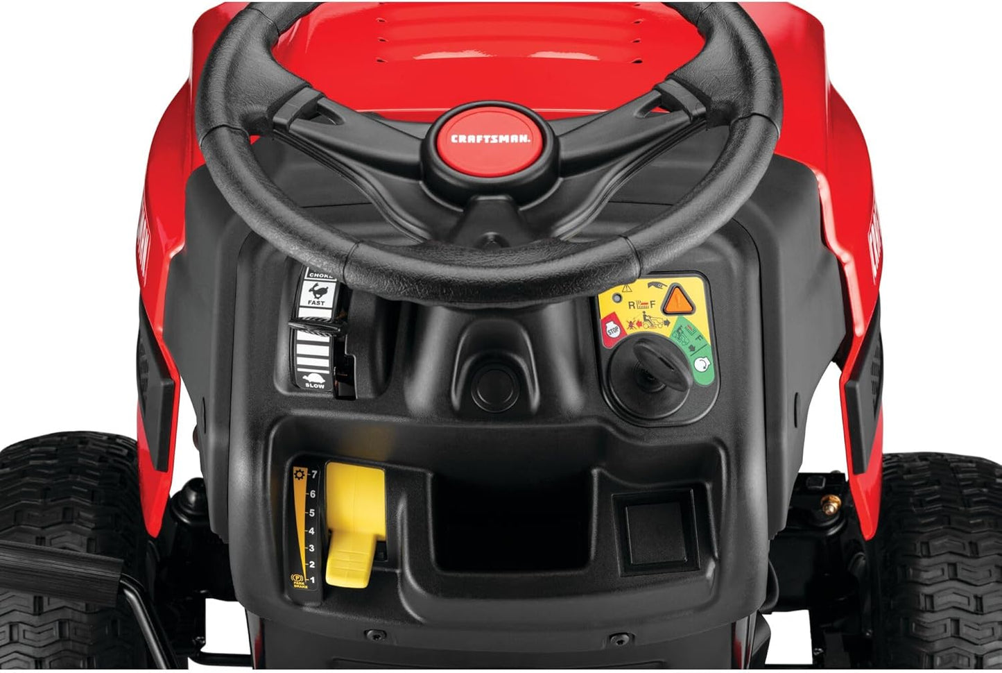 CRAFTSMAN 42" Gas Riding Lawn Mower, 17.5 HP Briggs & Stratton Engine, 7-Speed Lawn Tractor
