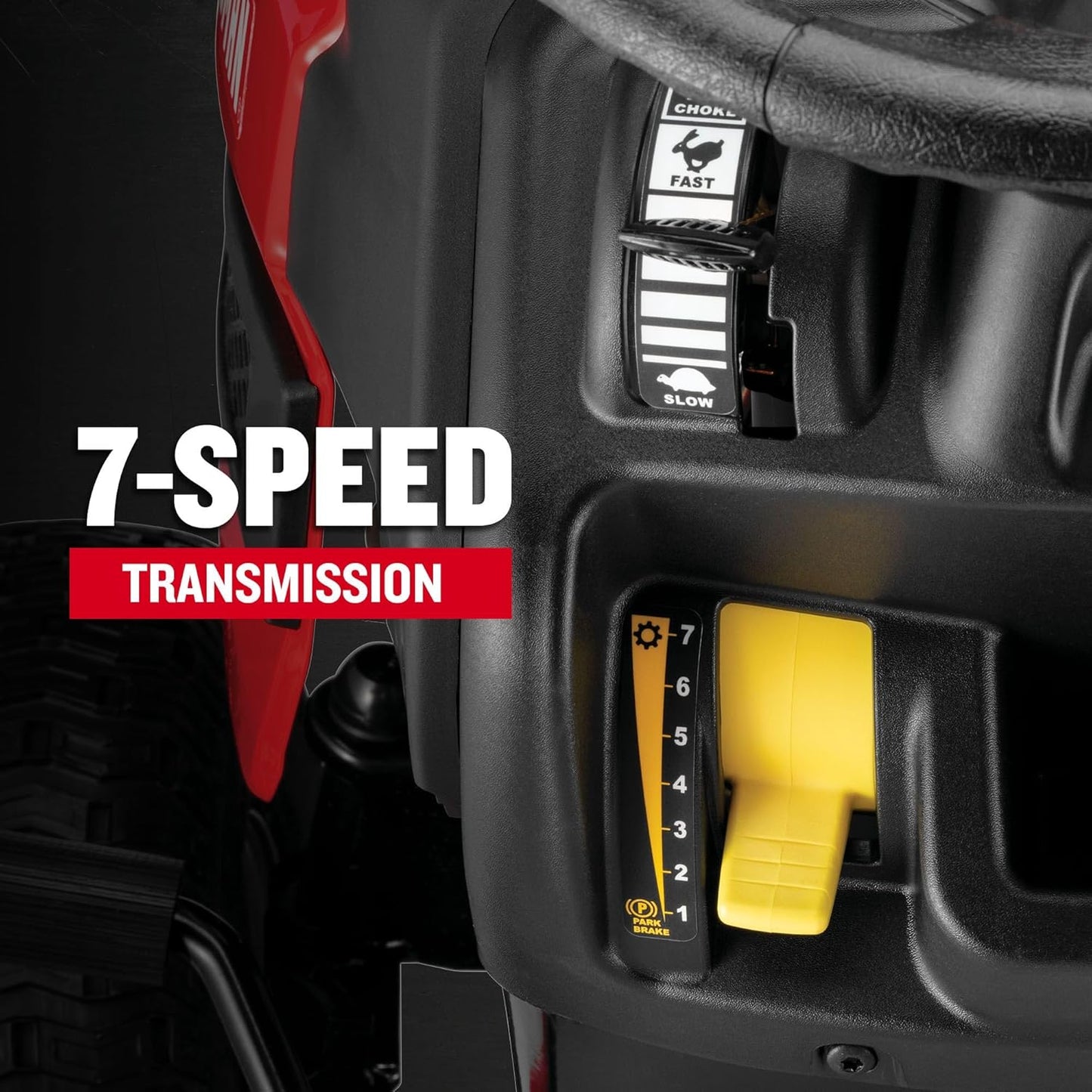 CRAFTSMAN 42" Gas Riding Lawn Mower, 17.5 HP Briggs & Stratton Engine, 7-Speed Lawn Tractor
